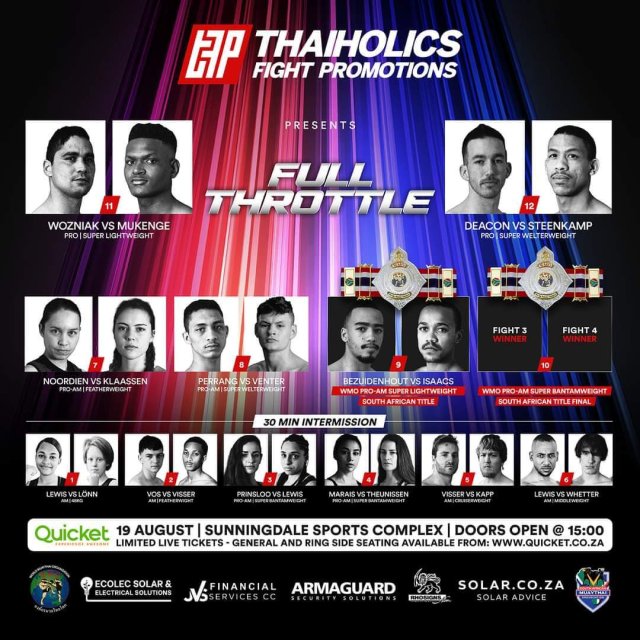 Thaiholics Fight Promotions – Full Throttle